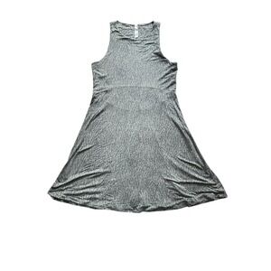 Athleta Santorini Thera High Neck Gray Green Modal Sleeveless Dress Women Medium